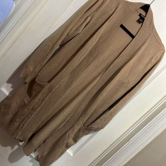 Perfect Tunic Length Camel Cardigan BYdesign Womens size XL - Picture 7 of 8
